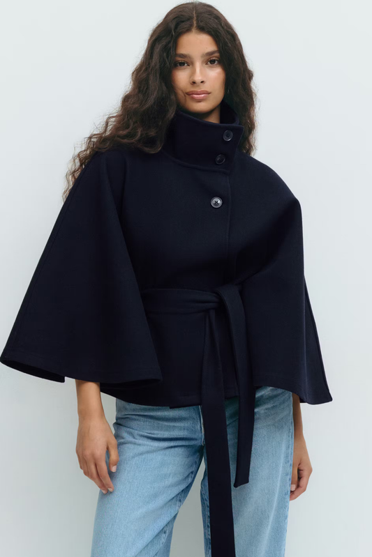 Belted Cocoon Jacket